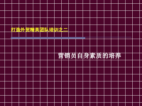 打造外贸精英团队培训之二.ppt