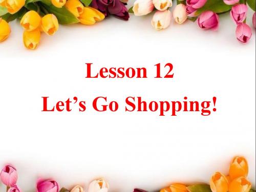 冀教版七年级英语上册  Unit 2 Lesson 12《Let's Go Shopping》课件(共22张PPT)