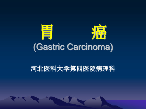 胃癌(Gastric Carcinoma)