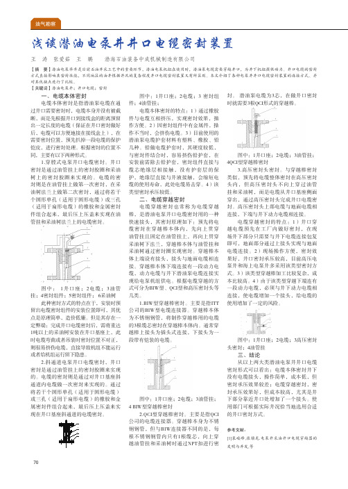 浅谈潜油电泵井井口电缆密封装置