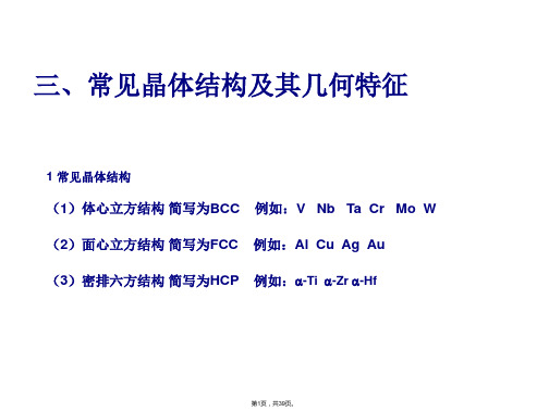 1-3常见晶体结构