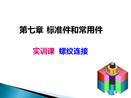 工程制图课件(第七章)实训课 螺纹连接(4)