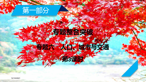 高考地理二轮复习专题6人口城市与交通(第3课时)课件高三全册地理课件