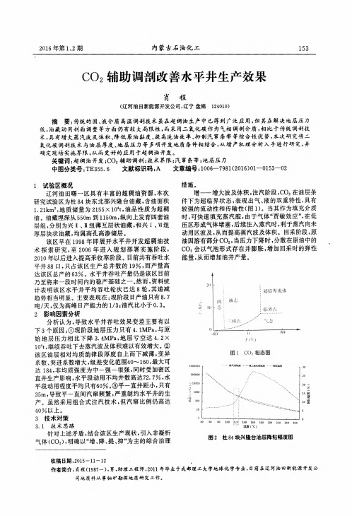 CO2辅助调剖改善水平井生产效果