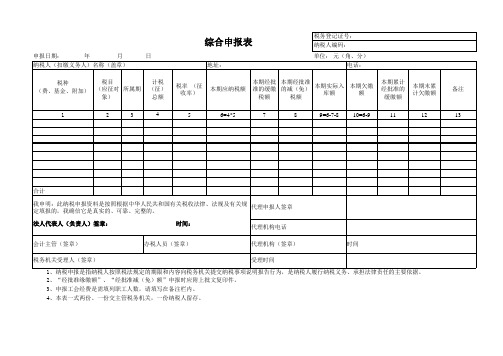 2015四川综合申报表(电子版)