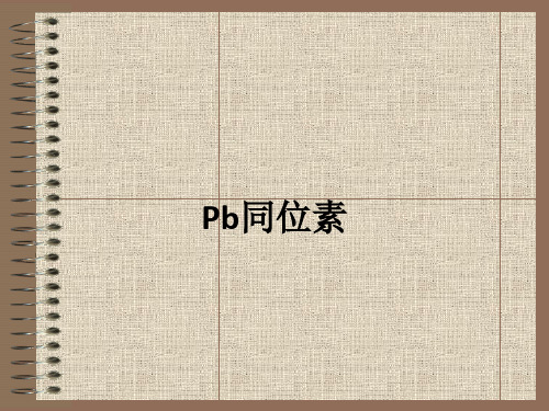 Pb同位素ppt课件