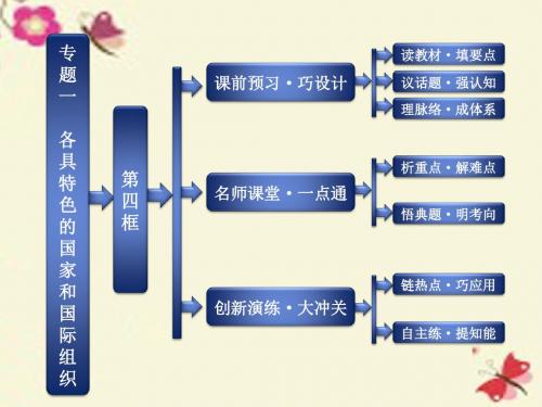 人教版高中政治选修3专题一第四框《国际组织概观》ppt课件