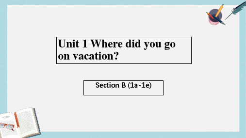 2019-2020年八年级英语上册 Unit 1 Where did you go on vacation Scetion B(1a-1e)课件 人教新目标版