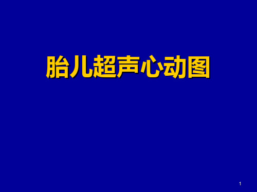 胎儿心脏彩超检查ppt课件