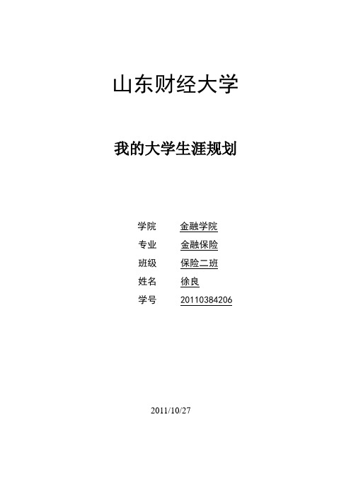 大学生的人生规划