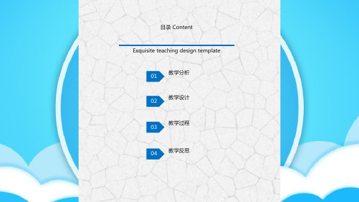 教育示范教师说课讲课公开课网络信息化教学设计讲座课件PPT模板