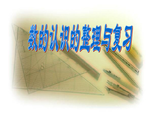 小学六年级《数的认识的整理和复习》建议