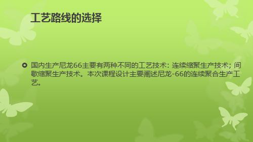 120万吨尼龙66生产工艺流程