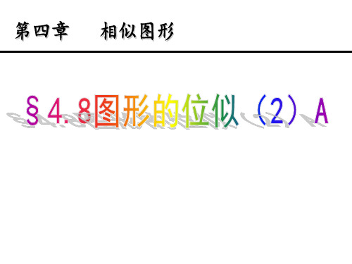 4.8图形的位似(2)A (1)