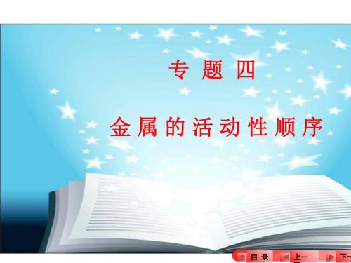 2016年中考化学金属的活动性顺序专题复习