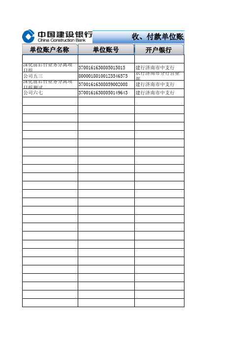 中国建设银行对公客户填单软件V1.6版-pr9