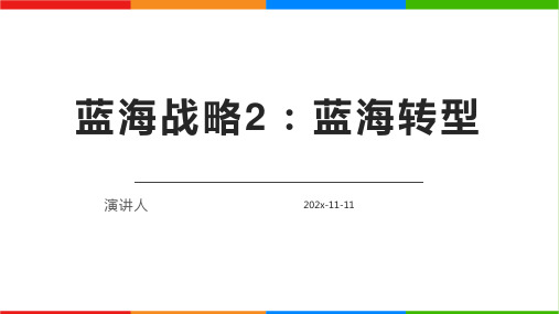 蓝海战略2：蓝海转型PPT模板