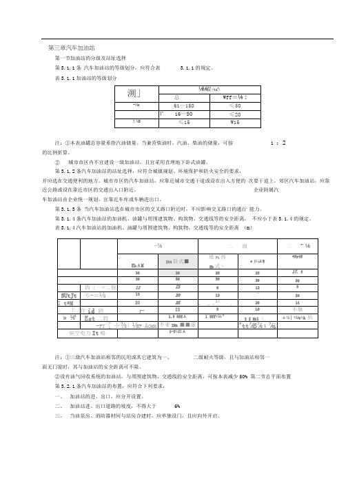 汽车加油站设计规范