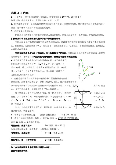 选修3-3与选修3-5知识点归纳