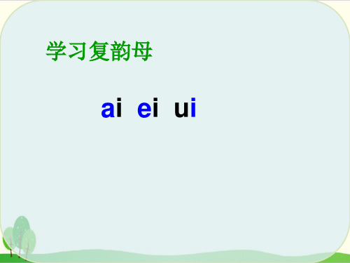 部编教材一年级上册语文《ai ei ui》精品系列PPT