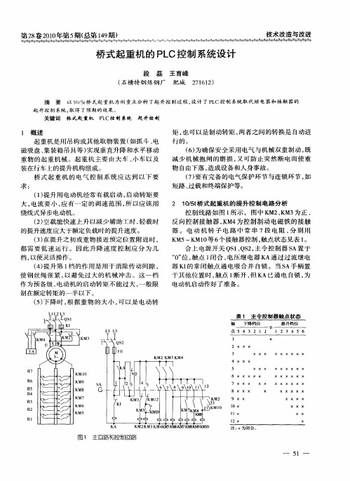 桥式起重机的PLC控制系统设计