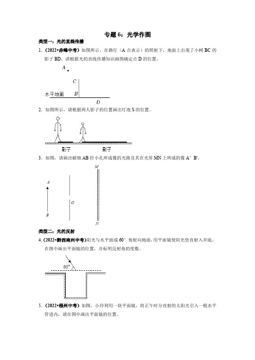 专题06 光学作图(原卷版)