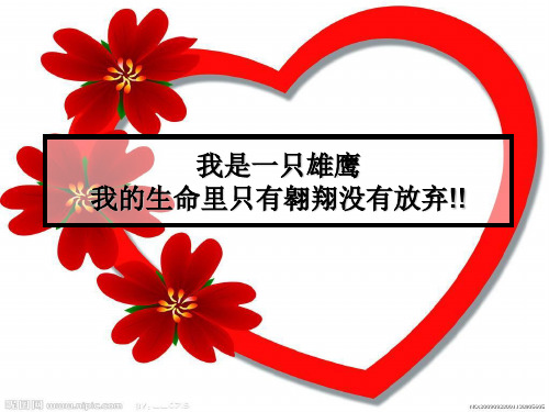 【精品】高中 高一 主题班会教学课件——我是一只雄鹰(高一入学班会课件)(共42张PPT)
