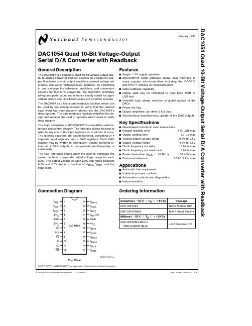 DAC1054CIWMX中文资料