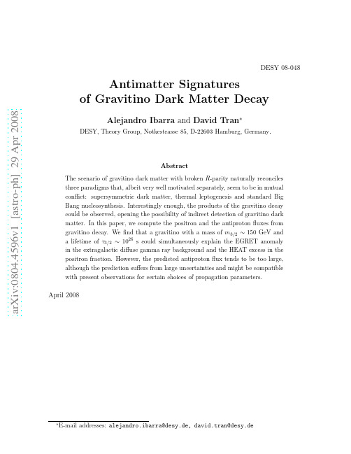 Antimatter Signatures of Gravitino Dark Matter Decay