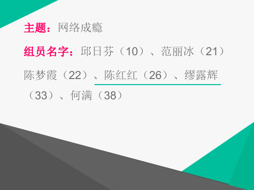 网络成瘾