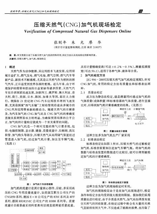 压缩天然气(CNG)加气机现场检定