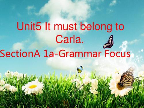 2019-初中英语九年级英语《Unit 5 It must belong to Carla》-文档资料