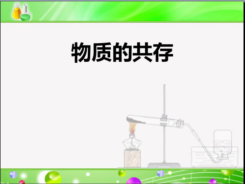 九年级化学物质的共存专题复习[优质ppt]