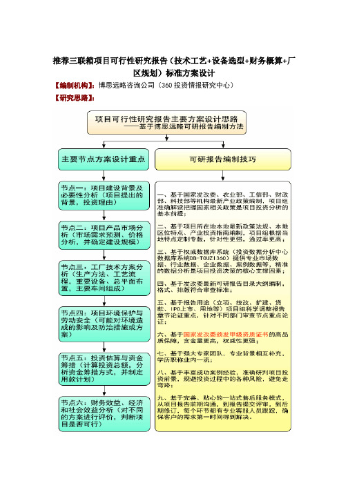 推荐三联箱项目可行性研究报告标准方案设计