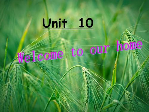 Unit10 Welcome to our home课件1 (新版)湘少版课件