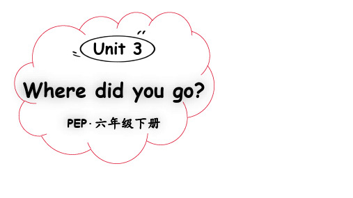 小学英语六年级下册单词Unit 3