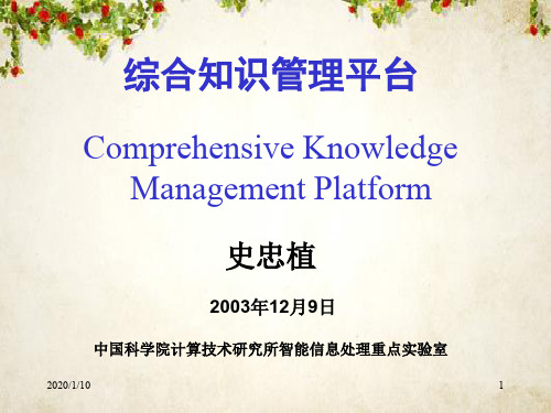 综合知识管理平台讲义(ppt 51页)