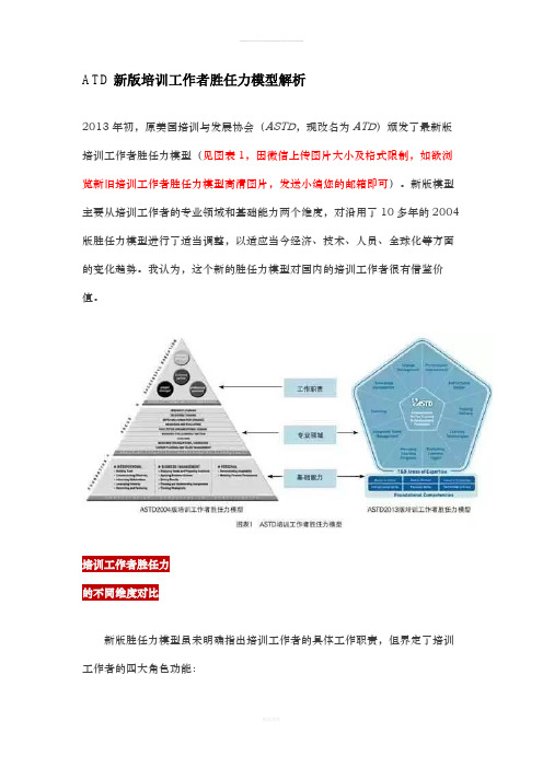 ATD新版培训工作者胜任力模型解析