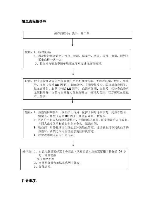 输血流程指导书