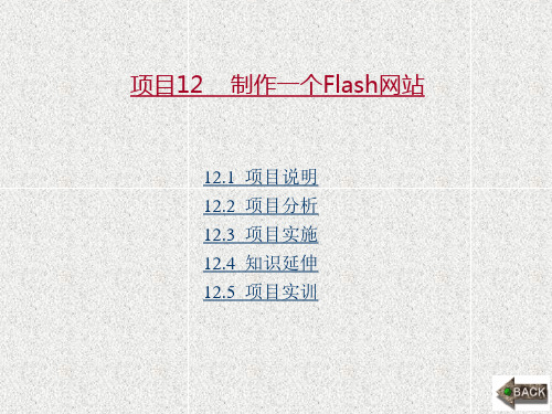 《Flash CS5工作过程导向标准教程》课件项目12