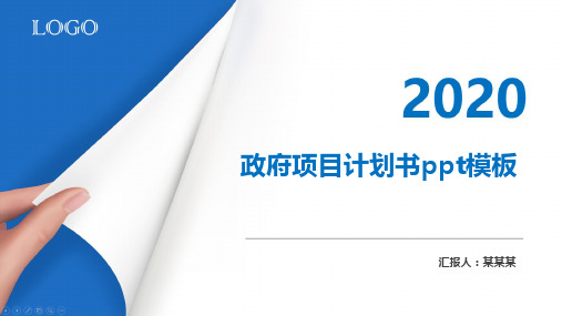 政府项目计划书ppt模板