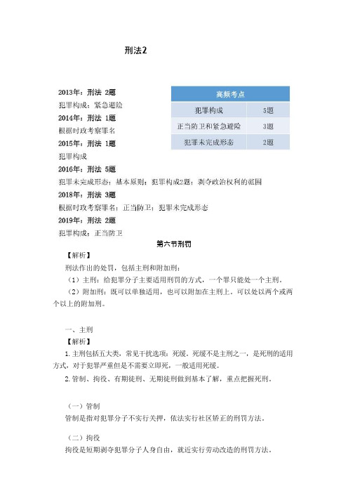 中国人民解放军文职考试-刑法复习点2