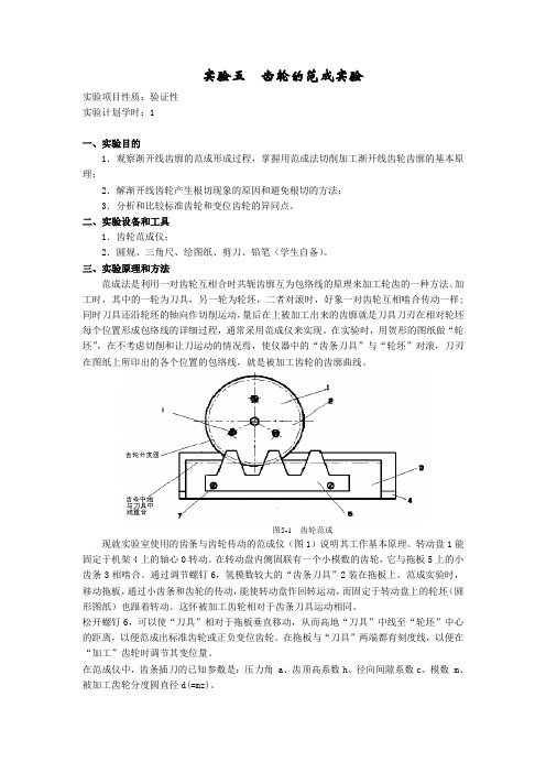 机械设计基础试验指导书