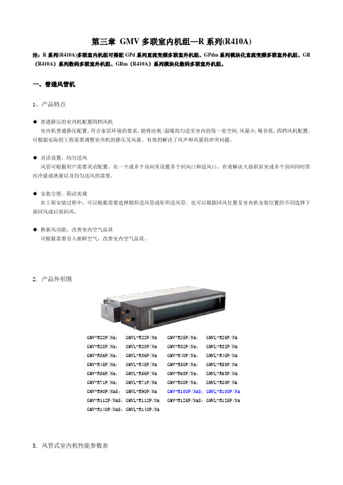 格力多联机GMV内机(R410A)H系列