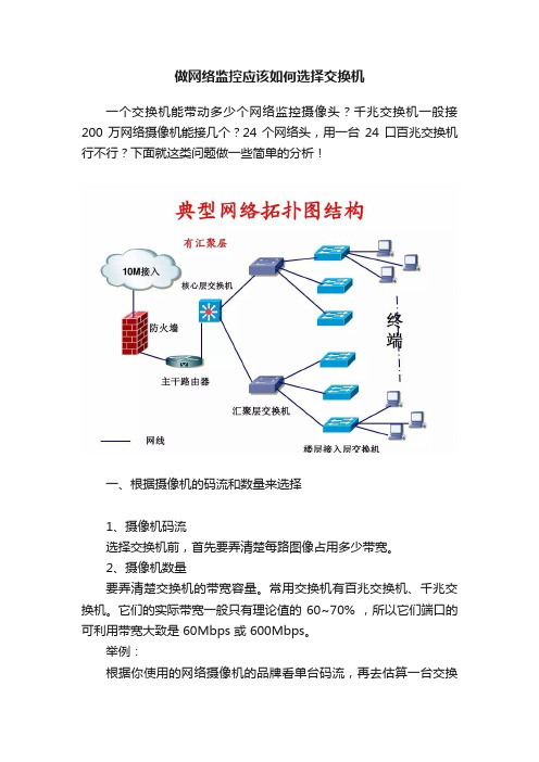 做网络监控应该如何选择交换机