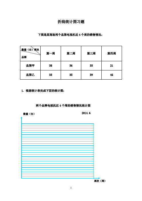 2016-2017年最新青岛版小学数学五年级下册折线统计图(精品)
