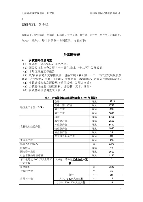 C-乡镇调查表1