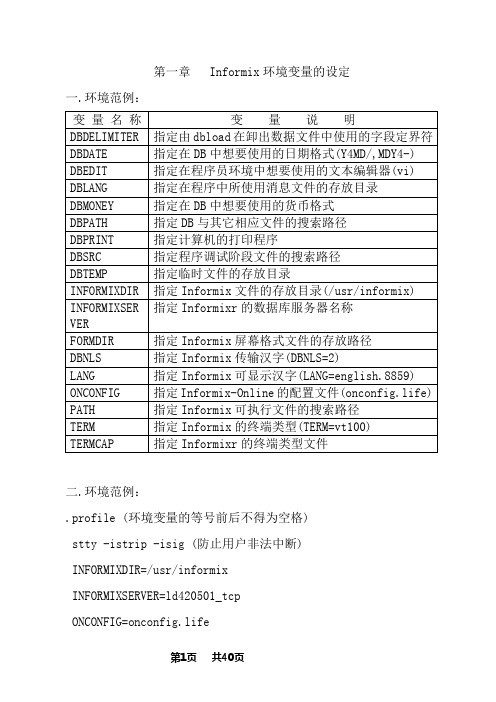 Informix-4gl学习资料 informix-4gl