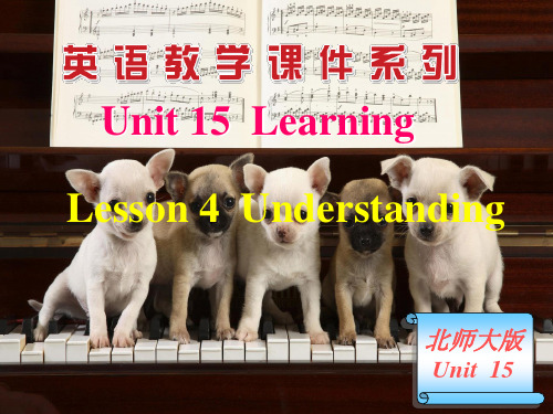 Unit 15 Learning Lesson 4 Understanding