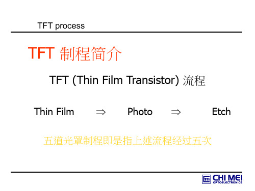 TFT制程简介